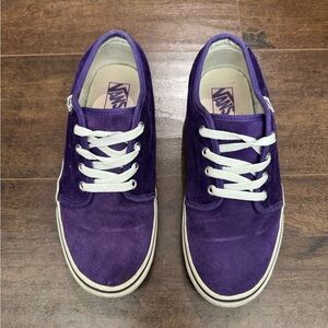 Purple Vans 106 Vulcanized - corduroy and suede - Women’s 8.5 / men’s 7